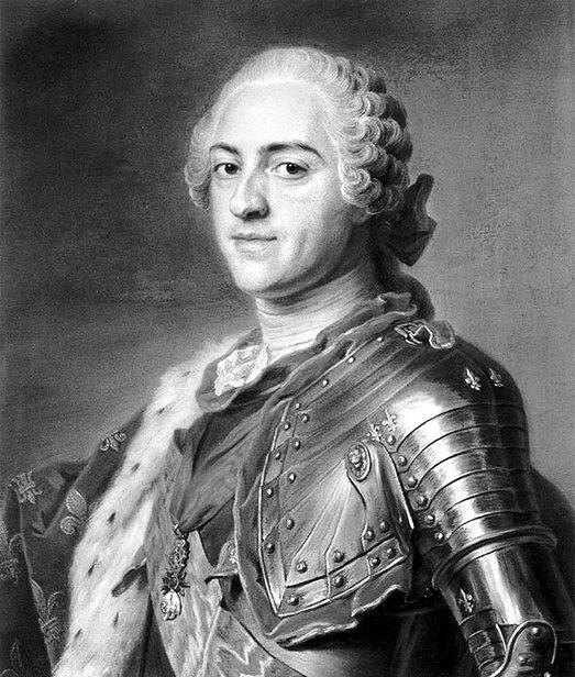 Морис Кентен де ля Тур. Людовик XV. 1750-е. Лувр, Париж