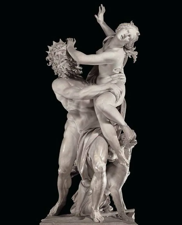 Статуя Бернини "Похищение Прозерпины" (римская Персефона). (интернет)