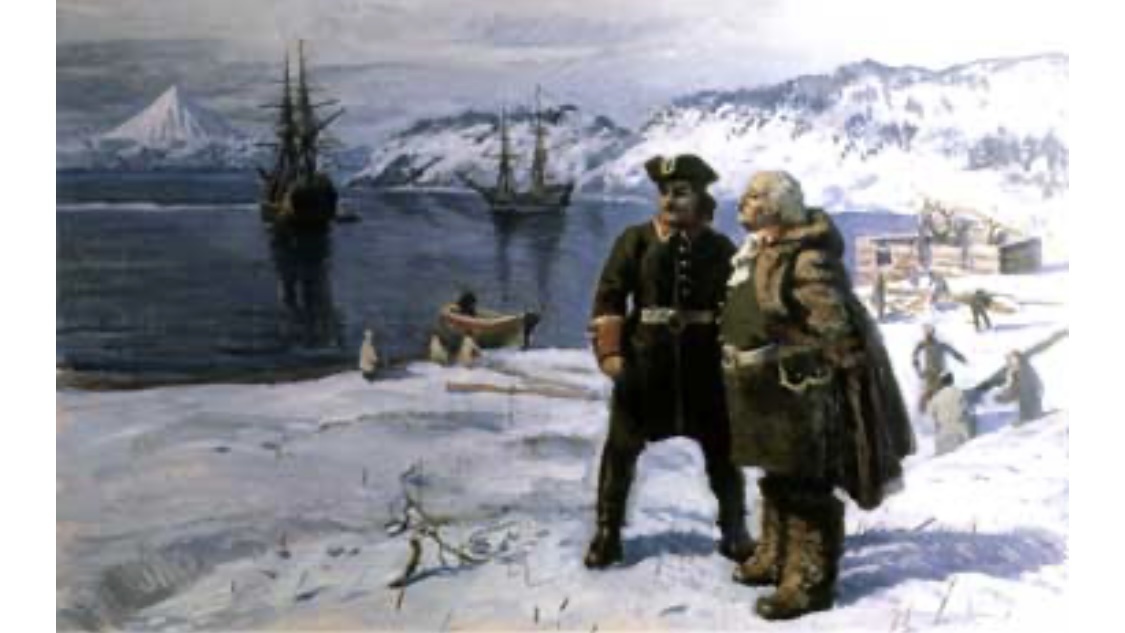 Ю. Пшеничный. «Алексей Чириков и Витус
Беринг».