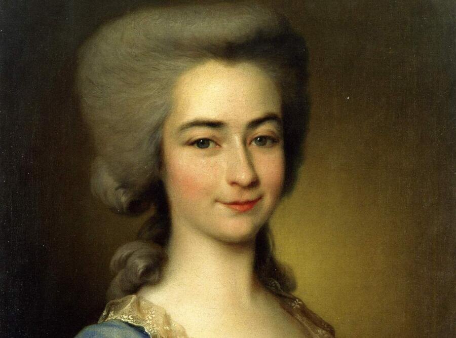    «Портрет неизвестной в голубом», фрагмент, 1784 г. Фото: общественное достояние
