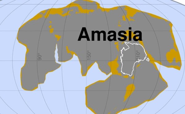 Будущий суперконтинент Амазия. Фото © curtin.edu.au