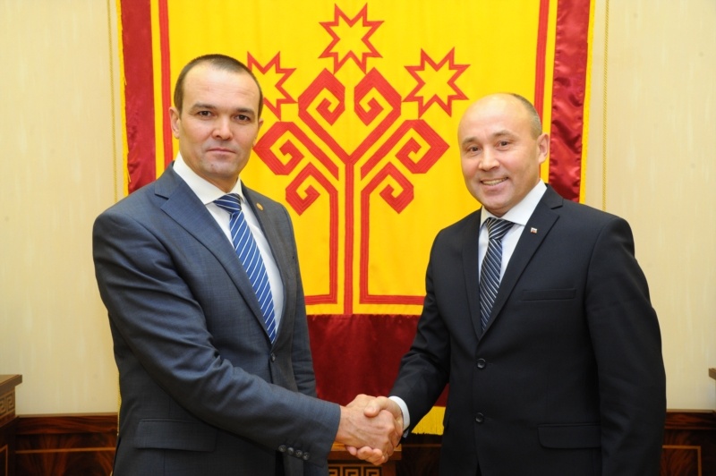 Селиванов Рудольф и глава Чувашии Михаил Васильевич