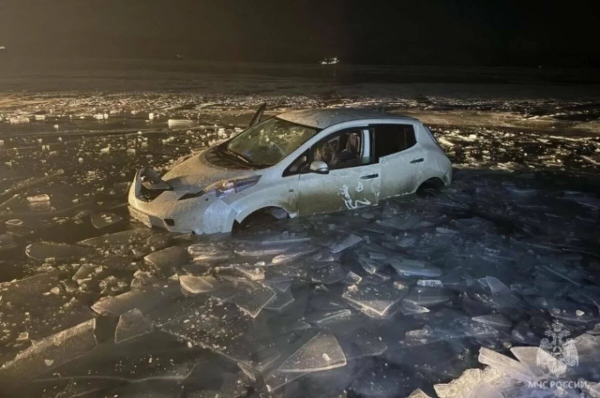    Собаку из провалившейся под лёд машины спасли на Байкале