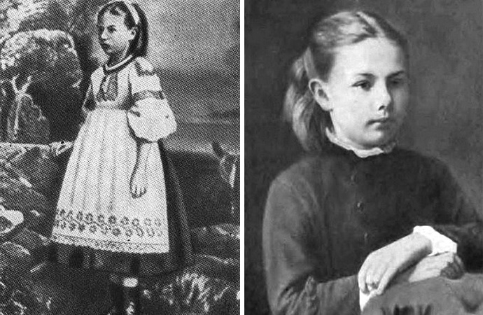 Крупская в детстве.