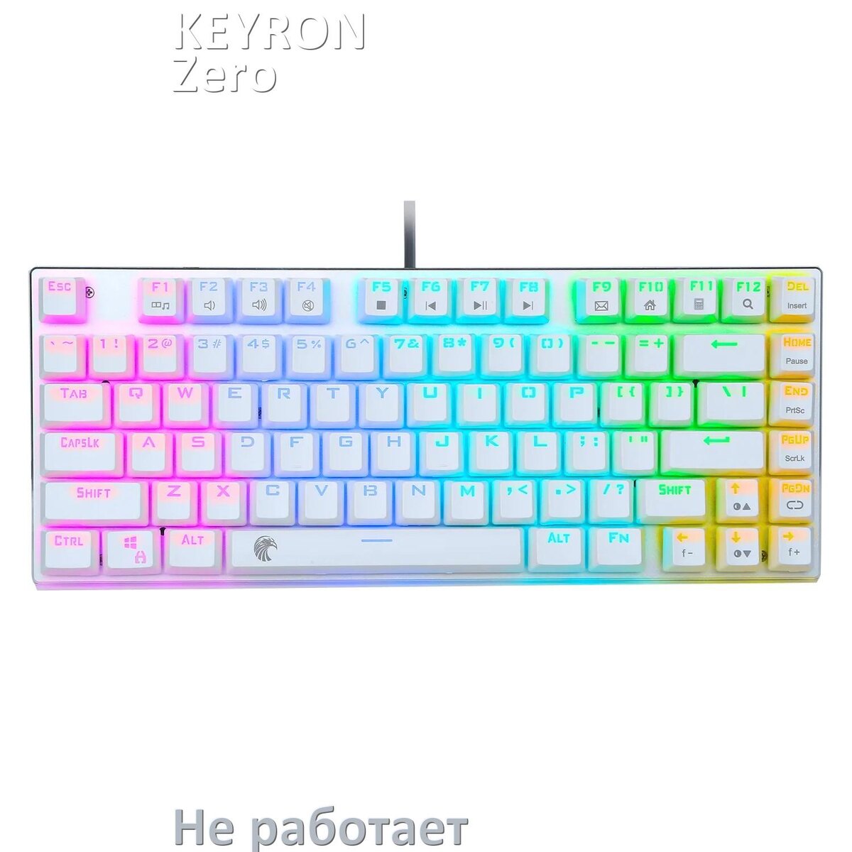 
Почему не работает клавиатура KEYRON Zero Gravity на компьютере и не печатает