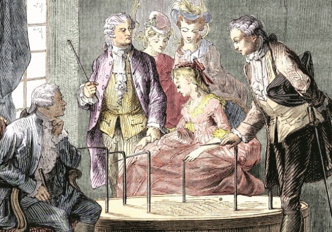 Сеанс месмеризма в XVIII веке. Из открытых источников.