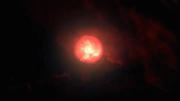 художественное представление взрыва звезды