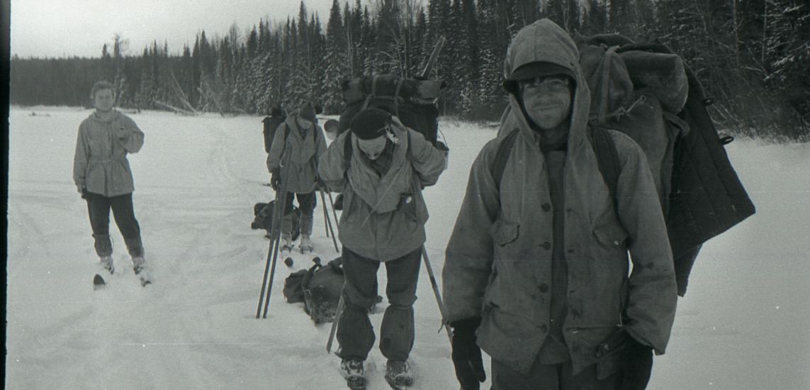 Группа Дятлова на бескрайних уральских просторах. Фото из открытых источников.