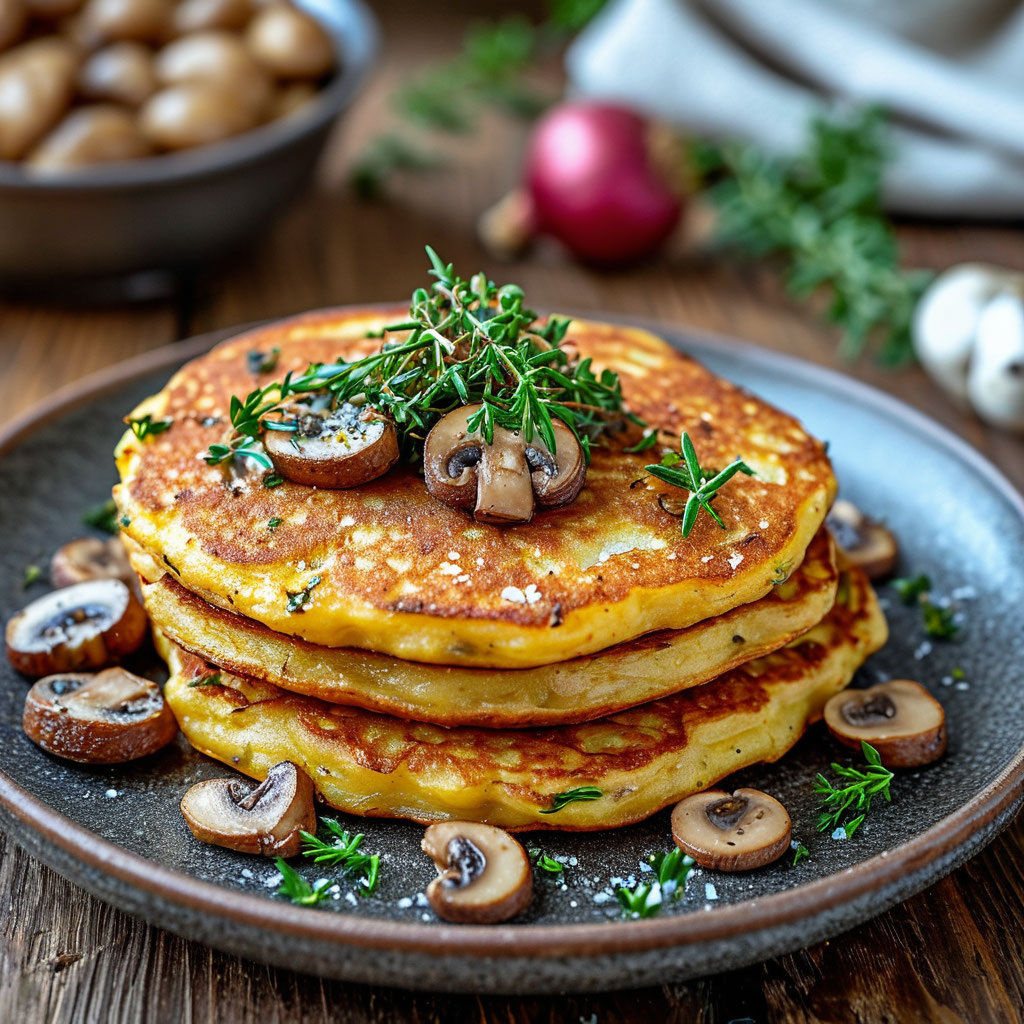 Картофельные драники с грибами