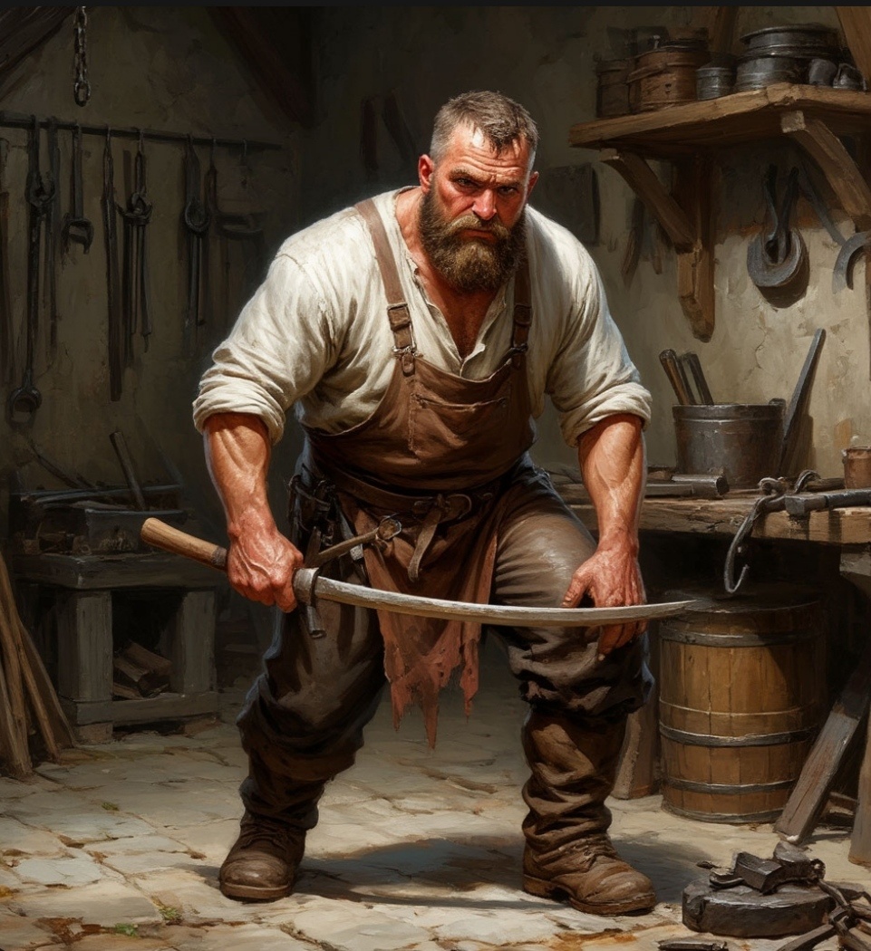 Давным-давно, в маленькой деревушке, затерянной среди густых лесов, жил молодой кузнец по имени Егор. Он был известен своим мастерством и добротой, и все жители деревни уважали его. Но однажды в деревню пришел странник, который рассказал Егору, что его жена, красавица Алена, изменяет ему с местным богачом.

Егор сначала не поверил, но странник показал ему доказательства — письма, которые Алена писала своему любовнику. В порыве гнева и отчаяния Егор решил отомстить. Он взял свою самую острую косу и отправился в дом богача. Там он застал их вместе и убил того самого багоча.

Но месть Егора на этом не закончилась. Он вернулся домой и вырезал из дерева куклу, похожую на Алену. Затем он принес её в лес и закопал под старым дубом, произнеся заклинание, которое связывало душу Алены с этой куклой. С тех пор каждую ночь Алене снились кошмары, и она мучилась в агонии, пока Егор не умер.

Со временем история о мстительном кузнеце стала легендой, и люди начали бояться ходить мимо старого дуба ночью. Говорили, что там можно услышать тихий плач и стоны, будто кто-то страдает. Некоторые утверждали, что видели призрак женщины, блуждающий вокруг дерева.

Прошли годы, и деревня почти забыла эту историю. Но однажды вечером молодая девушка пошла собирать грибы возле старого дуба. Она услышала странный шорох и увидела светящуюся фигуру, которая двигалась к ней. Испугавшись, девушка побежала обратно в деревню, но на следующий день её нашли мертвой у подножия дуба.

С тех пор никто больше не осмеливался подходить к старому дубу, и его окружила зловещая репутация. История о страшной мести Егора передавалась из уст в уста, и каждый, кто слышал её, чувствовал холодок страха, пробегающий по спине.