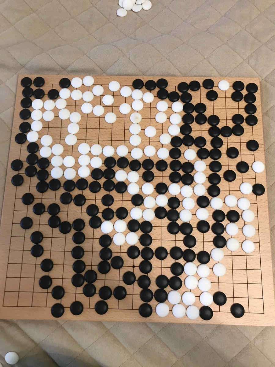 Моя игра Го. Законченная партия. 