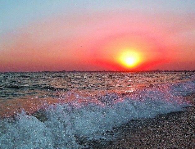 Закат на море. Евпаторий