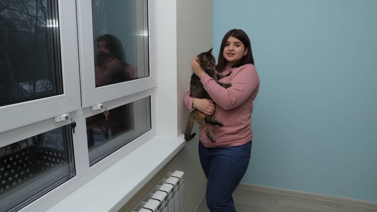    Анастасия Гришина получила квартиру по программе реновации / Фото: Анатолий Цымбалюк / Вечерняя Москва