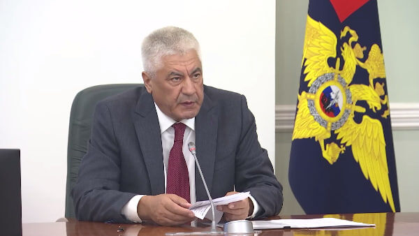    Владимир Колокольцев. Фото: скриншот из видео официального представителя МВД Ирины Волк.