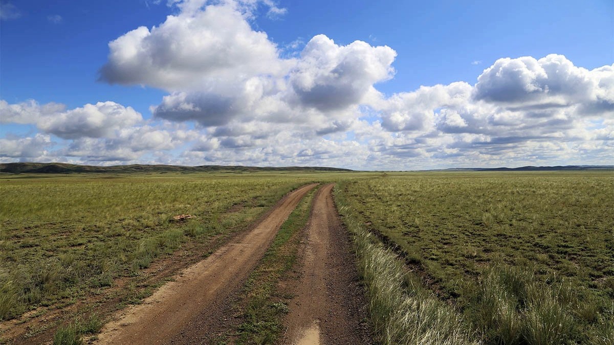 Тургайское плато в Казахстане