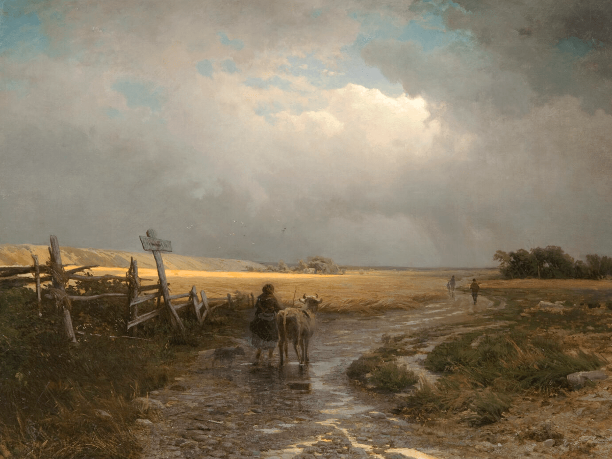 Федор Васильев «После дождя», 1869-1870 гг.