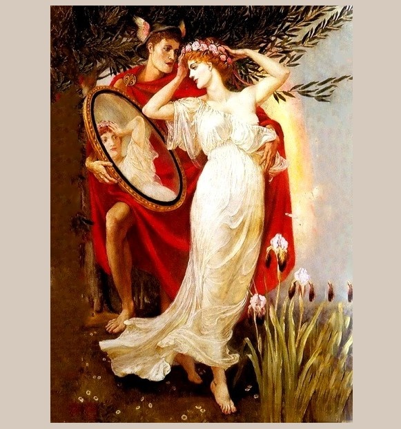 Зеркало Венеры. Walter Crane (1845–1915). Гермес и Афродита.