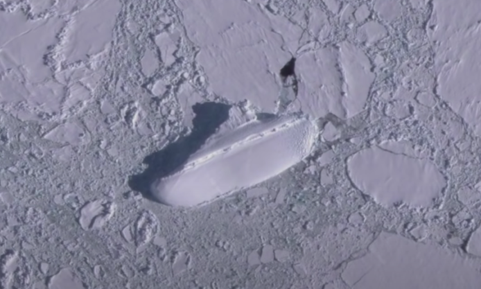Секретный корабль нацистов в Антарктиде, современные снимки со спутника