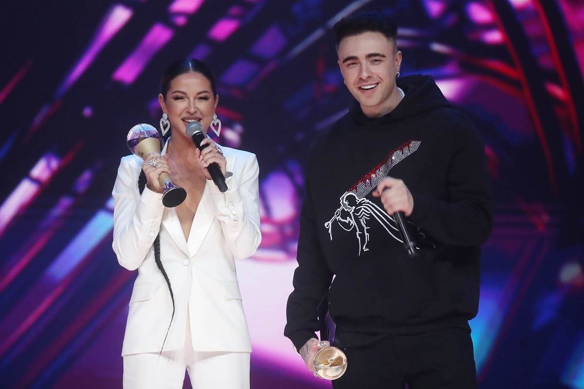    Нюша и Егор Крид на церемонии вручения музыкальной премии \