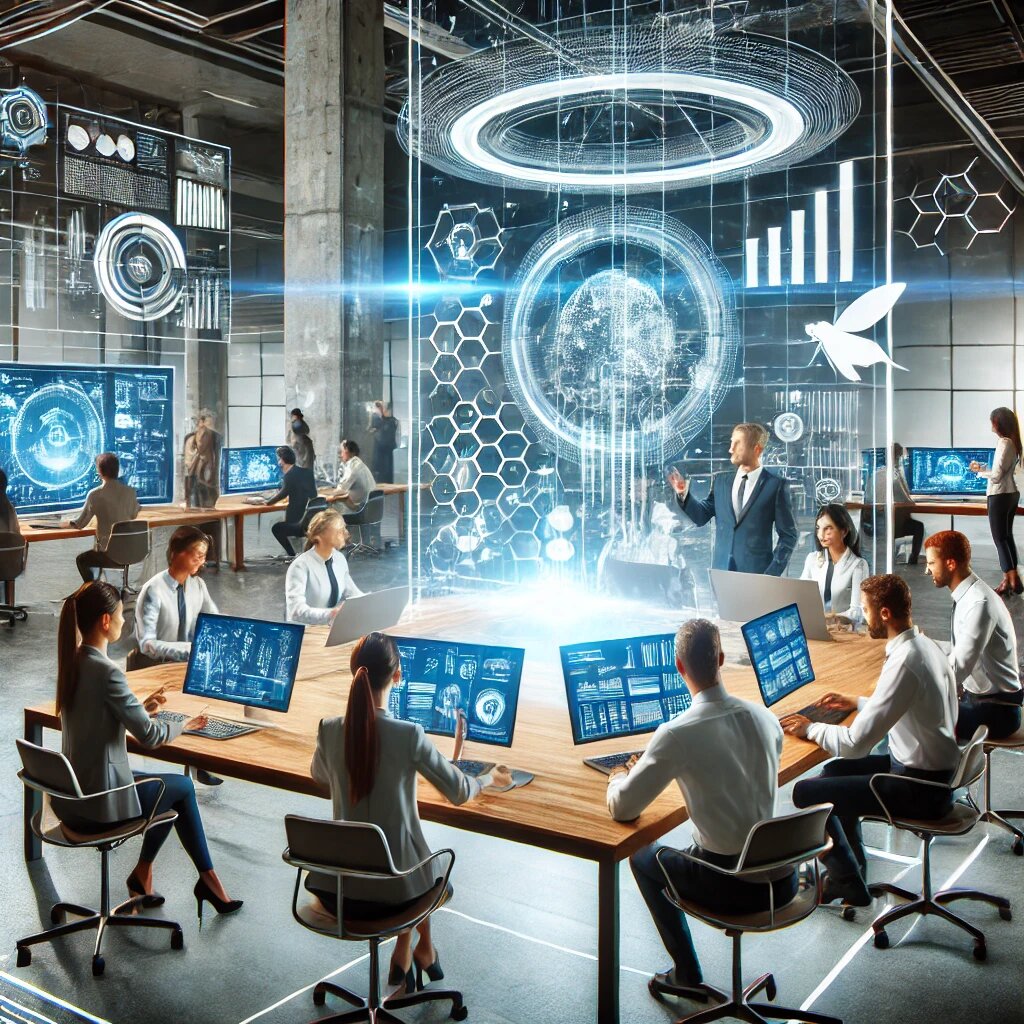 Как ИИ видит рабочее место в будущем.