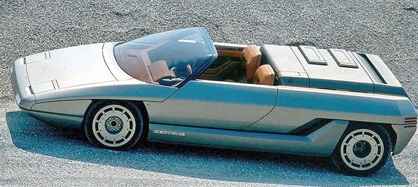 Кузов Lamborghini  Athon состоит из комбинации панелей, самая заметная из которых — нижняя боковая с выступающей мини-юбкой,доходящей до заднего колеса и образующей крыло, напоминающее хвост самолёта. 