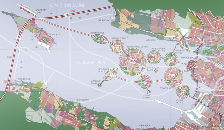 Проект застройки Санкт-Петербурга