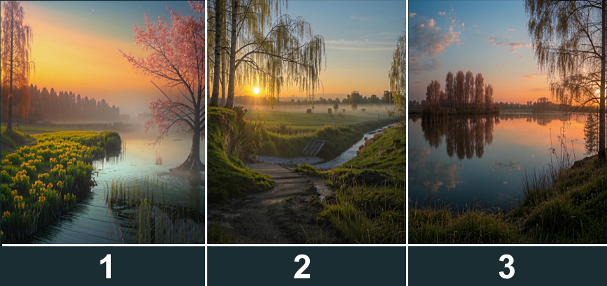 Выберите пейзаж