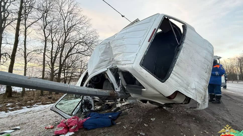 Последствия смертельного ДТП с ребенком в Тосненском районе Ленинградской области..📷Фото: ГУ МВД по Петербургу и Ленобласти