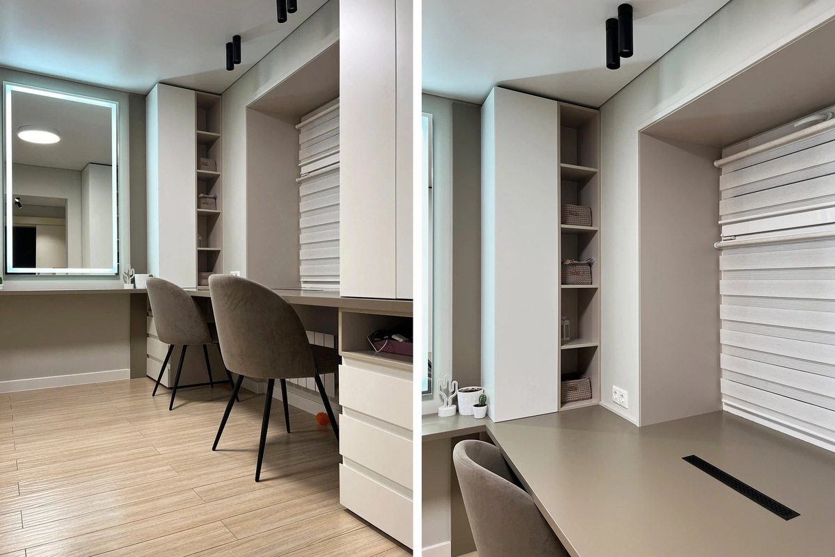 Фото: история «Всё по полочкам: как организовать скрытое хранение для семьи с тремя детьми»