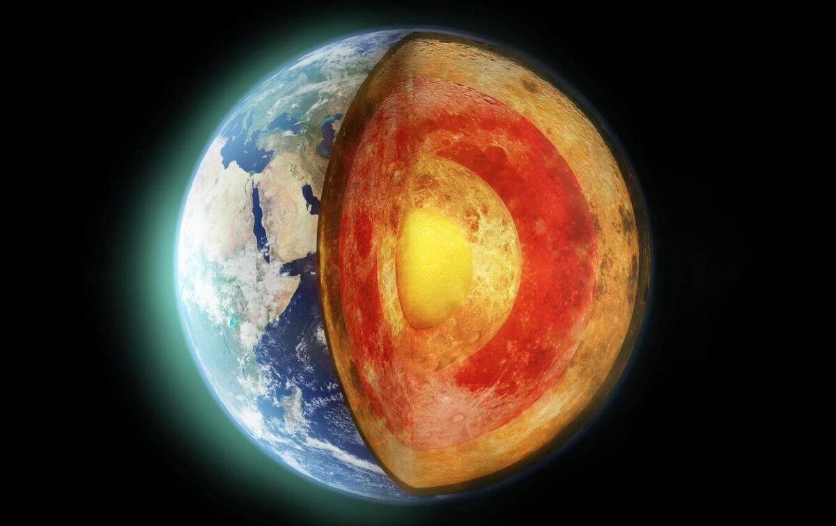    Земля в разрезе. Источник изображения: scitechdaily.com