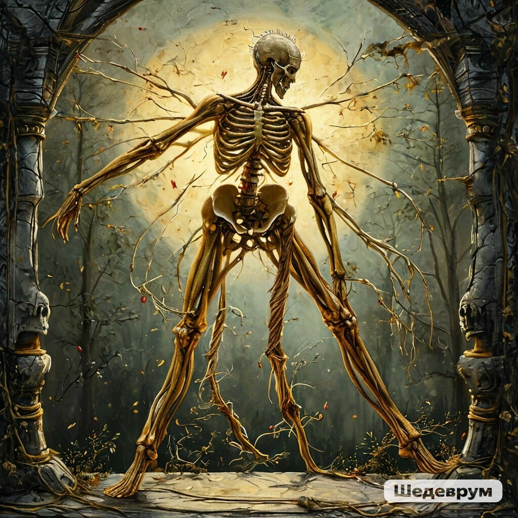 Вот так выглядит радикулит по мнению Шедеврума)