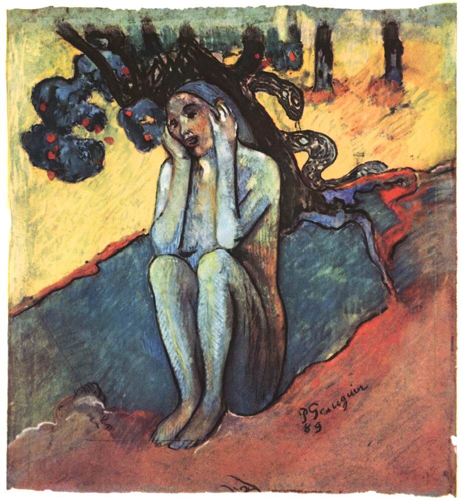 Бретонская Ева. 1889. Акварель и пастель.