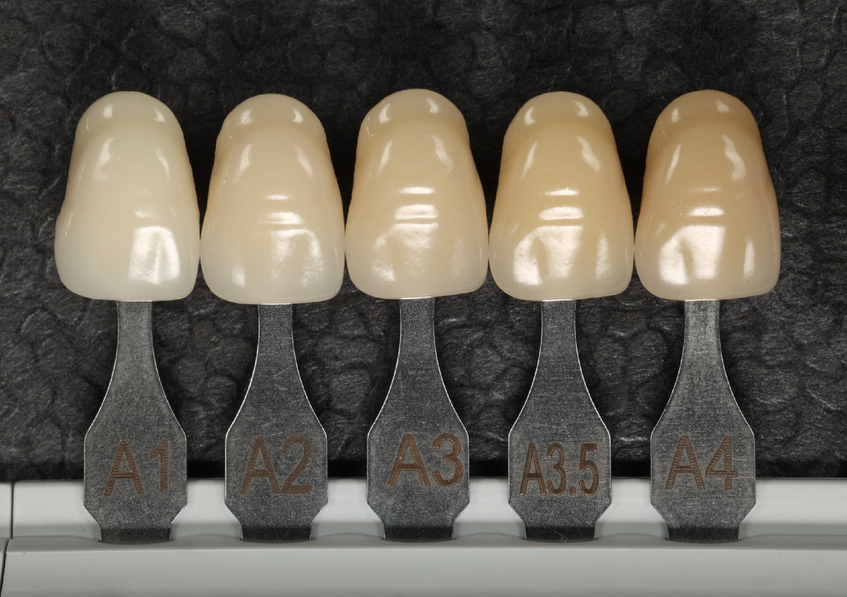 Ivoclar Vivadent A-D shade guide - оттенки серии "А", красновато-коричневые