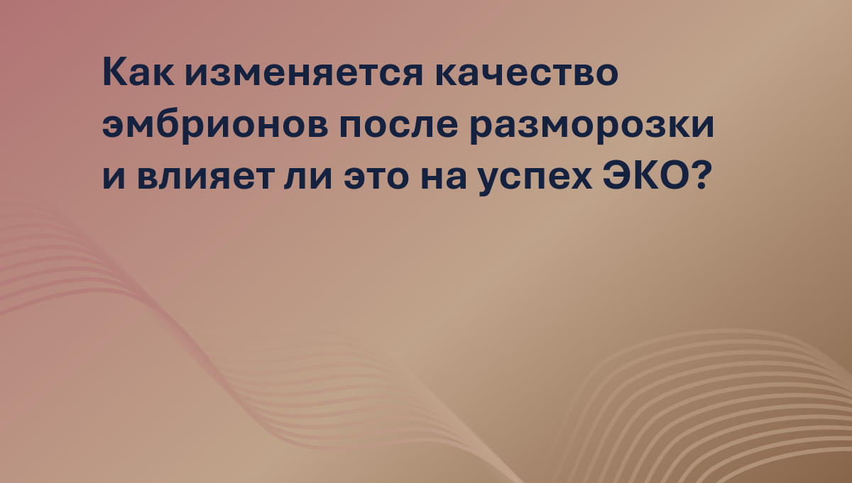 Может ли изменение морфологии эмбриона после разморозки повлиять на шансы на успешную беременность? Новое исследование анализирует, как качество эмбриона после криоконсервации связано с результатами ЭКО. Автор адаптации – Мария Твердикова, врач-репродуктолог, коуч ICF по вопросам фертильности и репродуктивного здоровья, автор ТГ-канала 'Фертильный путь: Коучинг от репродуктолога'.
