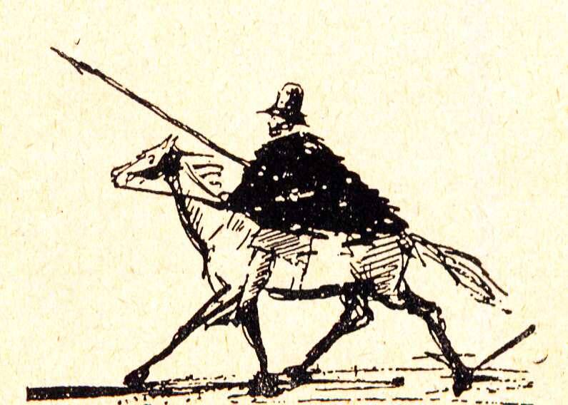 Рисунок Пушкина, изображающий его на войне