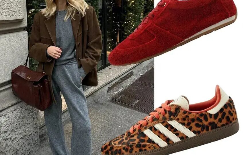    Vitacci (15 630 рублей) / Adidas Samba (17 670 рублей).соцсети @elenagiadaa