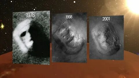 То самое лицо на Марсе (изображение найдено в сети Интернет в свободном доступе)