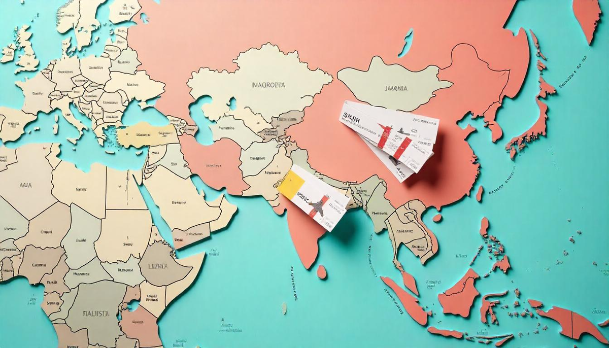 Фото: Маршрут в Азию из России /Juliya Glebova / сгенерировано ИИ