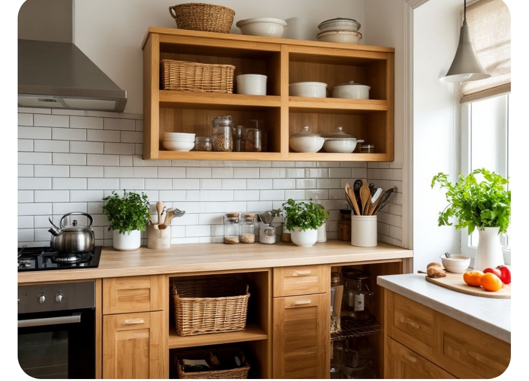 Эффективное хранение на кухне 