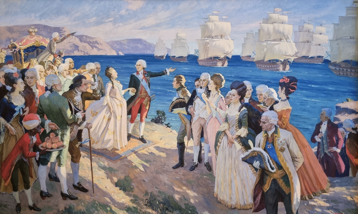 Александр Щемелинский «Потемкин представляет Черноморский флот Екатерине Великой»