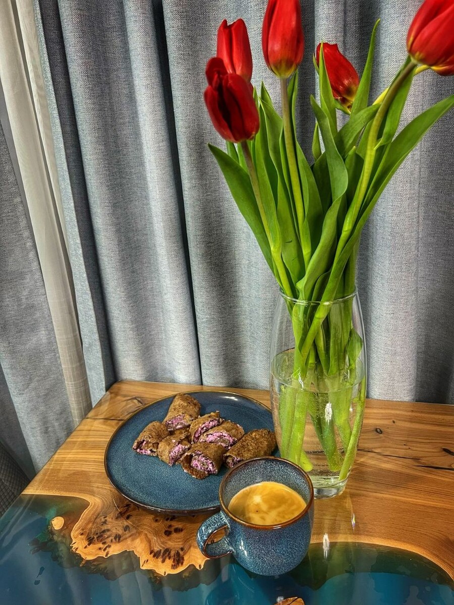 Красивый и вкусный завтрак Екатерины