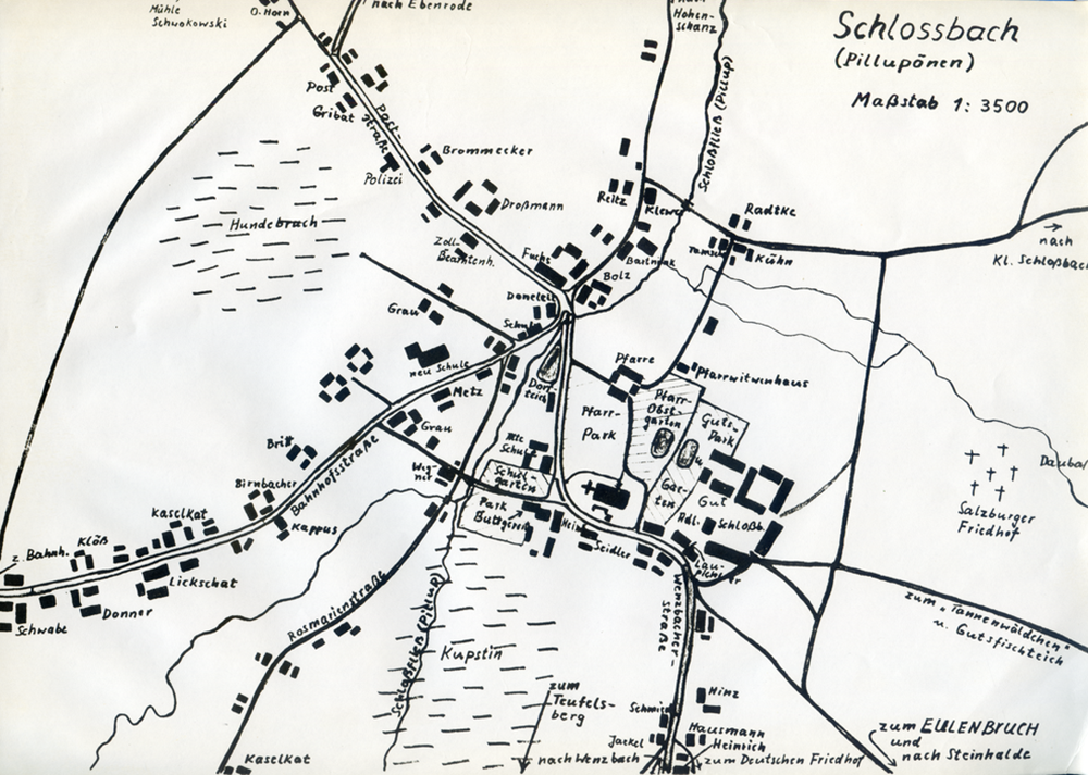 План деревни.