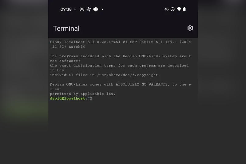 Linux-терминал в Android 15: полноценное окружение Linux на Google Pixel