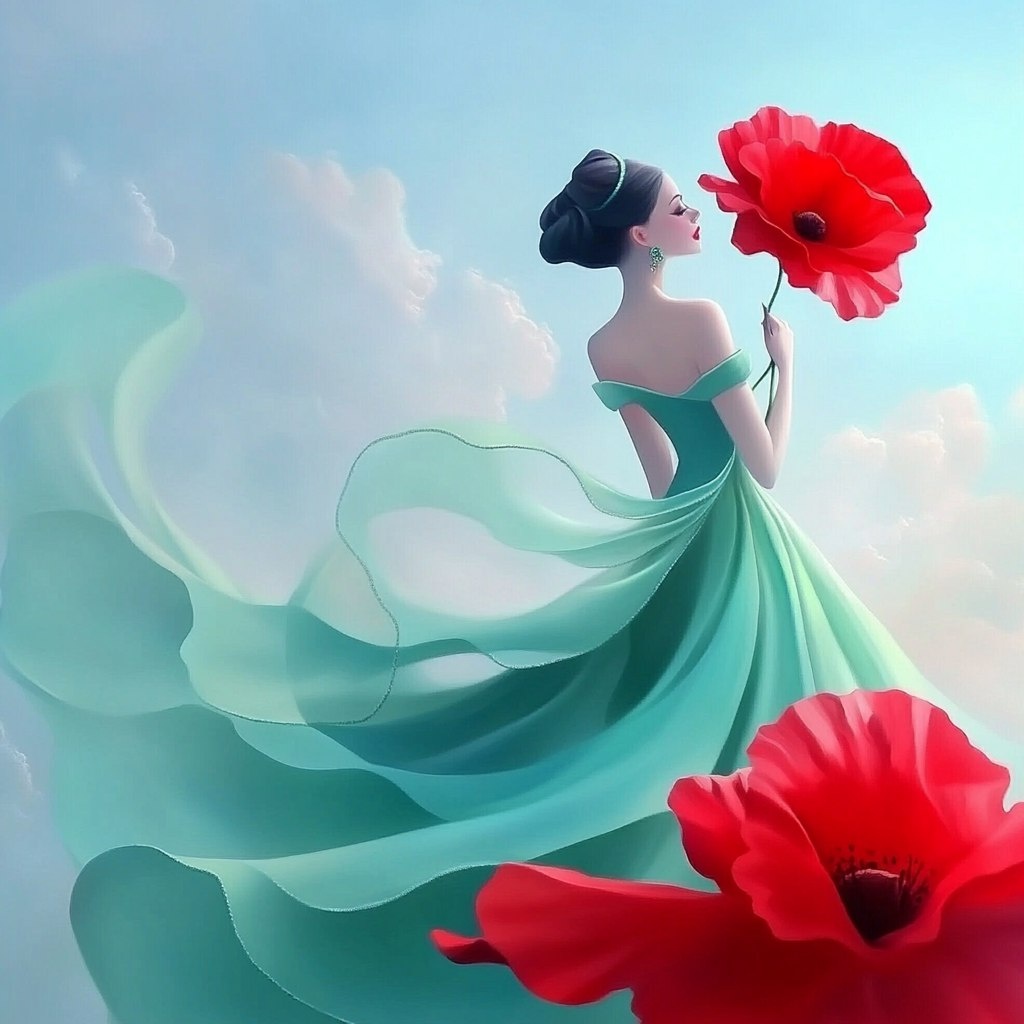 Изумрудные феи с маками