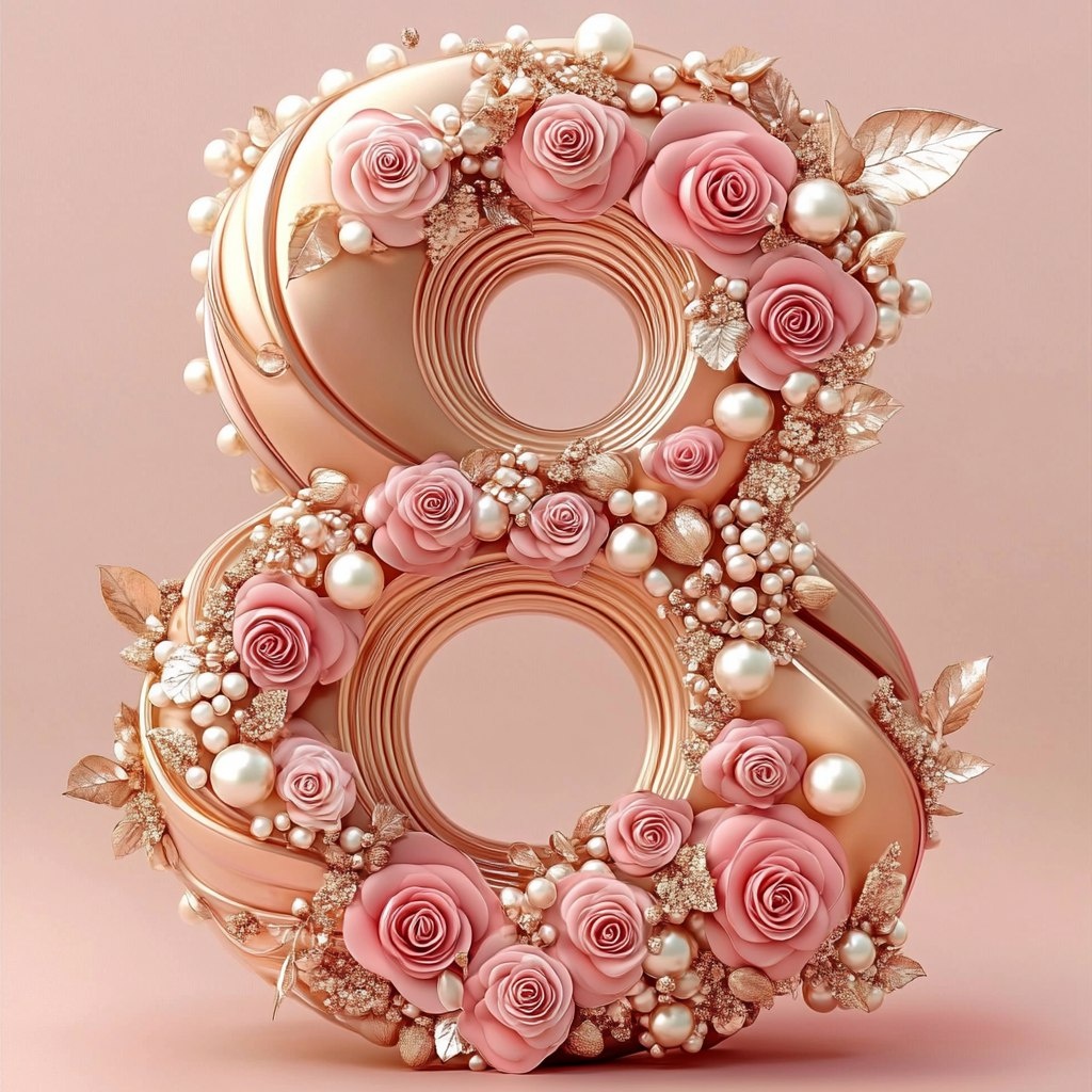 Жемчужно-розовые