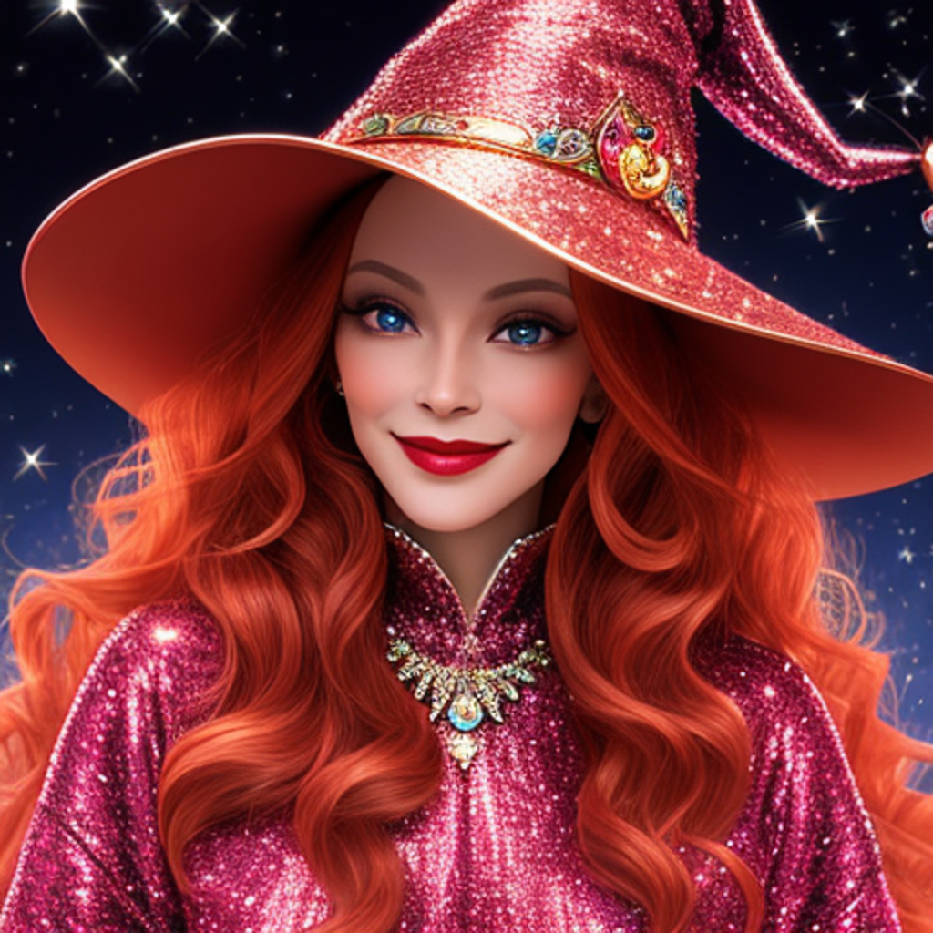 Ведьма Элура Брайс. В галерее иллюстрации созданы нейросетью для онлайн генерации картинок dezgo.com.