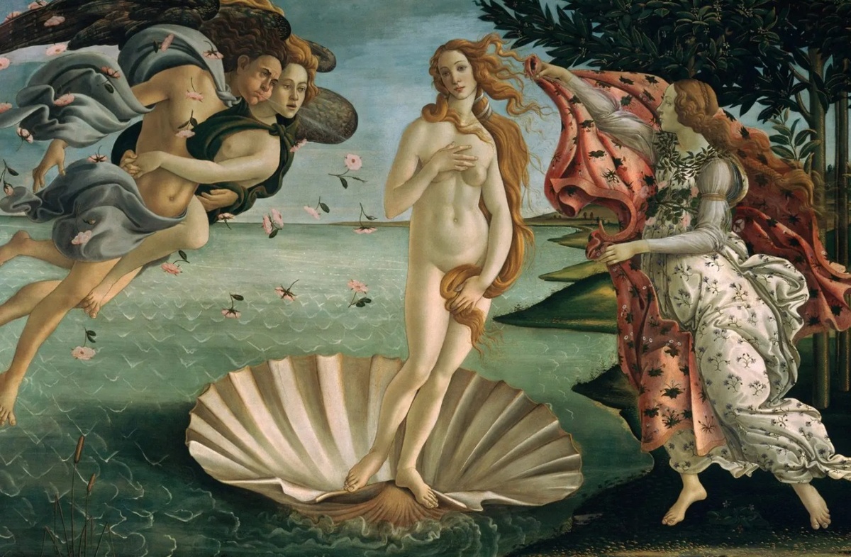   Сандро Боттичелли «Рождение Венеры», общественное достояние