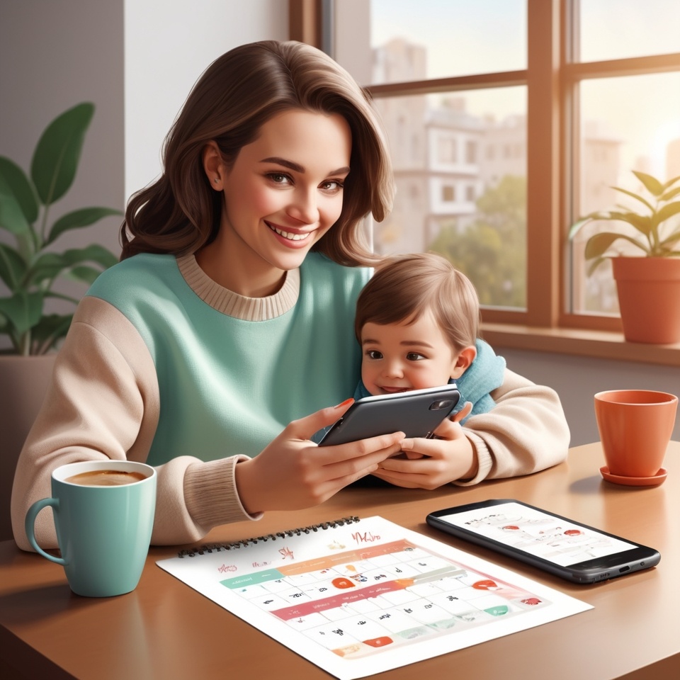 ИИ снова создал изображение заботливой мамы