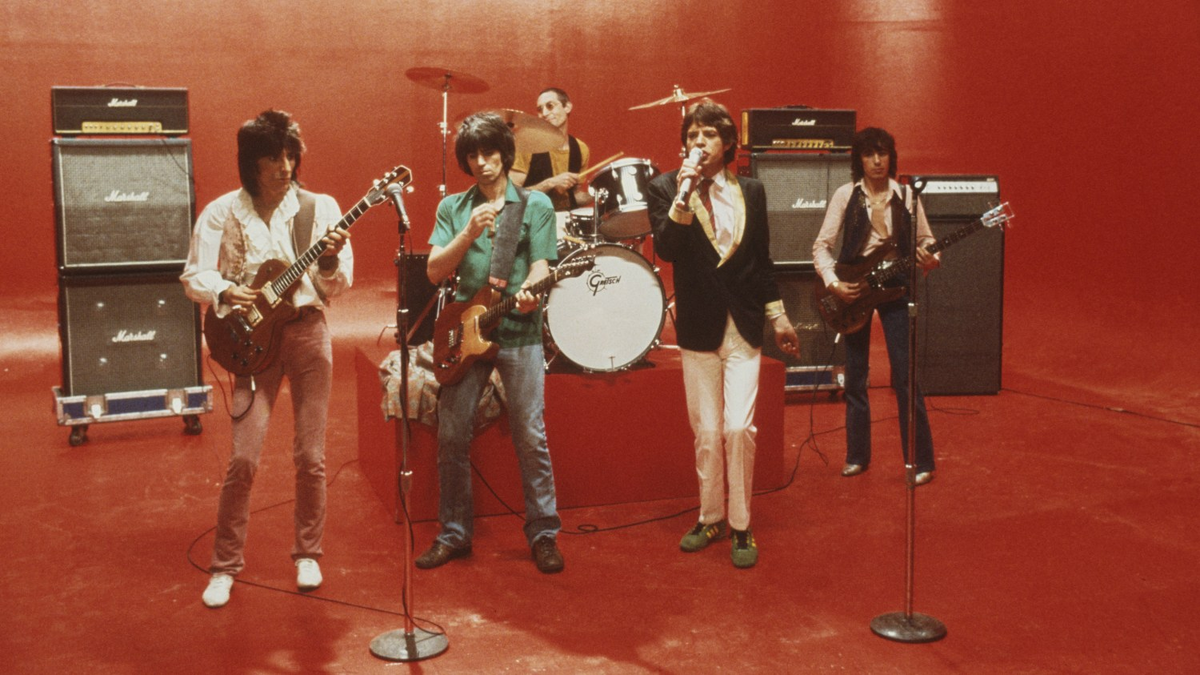 Rolling Stones снимают видеоклип на свой сингл 1978 года «Miss You» в Нью-Йорке. Фото: Майкл Путланд/Getty Images