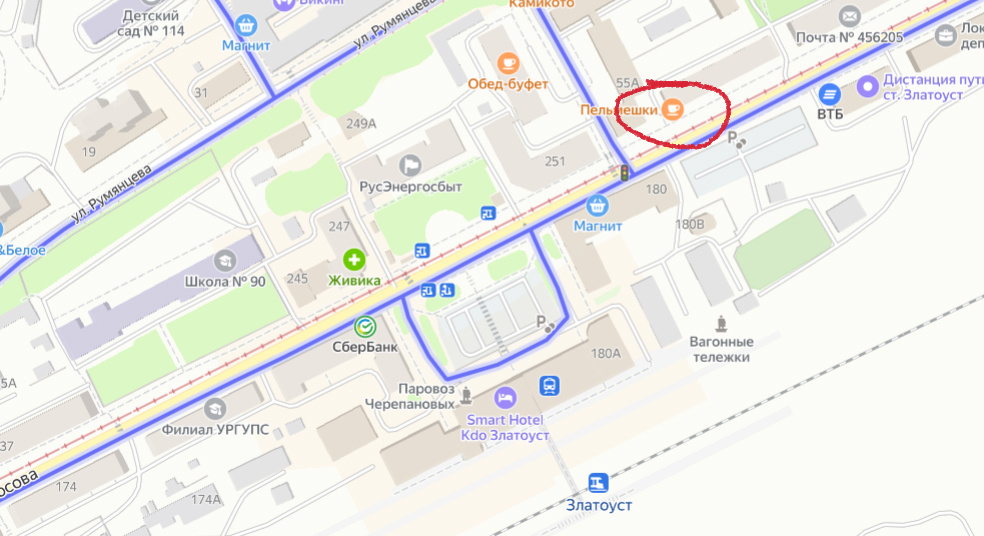 Лучшие в мире пельмени. Скрин из Яндекс карт